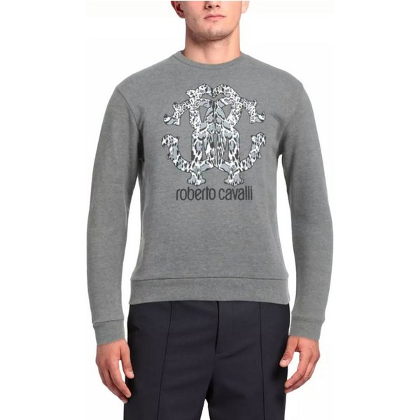roberto cavalli Sweatshirt Unisex Lynx RC Logo Pullover Genderneutrales Design für vielseitigen Einsatz