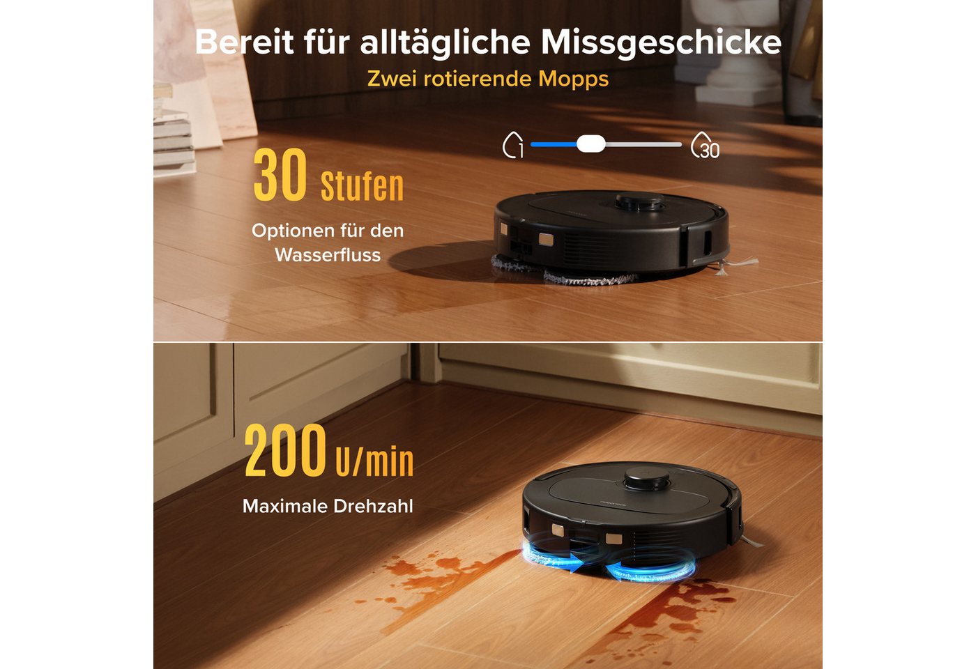Roborock Saugroboter mit Wischfunktion Qrevo S Pro, verbessert von QV 35A, 18.500 Pa – Bild 5 von 5