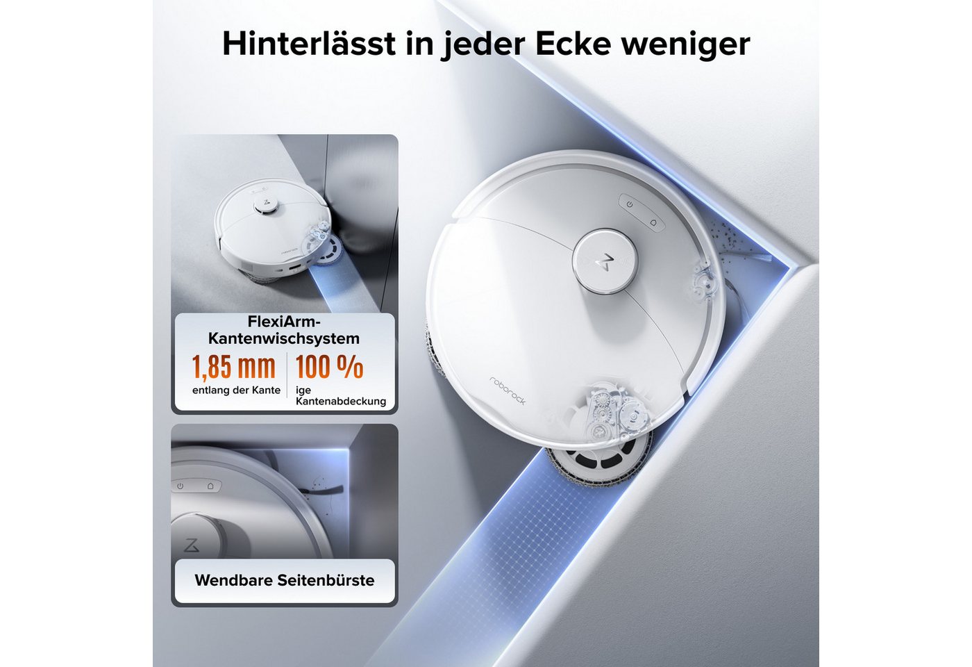 Roborock Saugroboter Qrevo 2 Pro Saugroboter mit Wischfunktion, 25.000 Pa – Bild 4 von 5