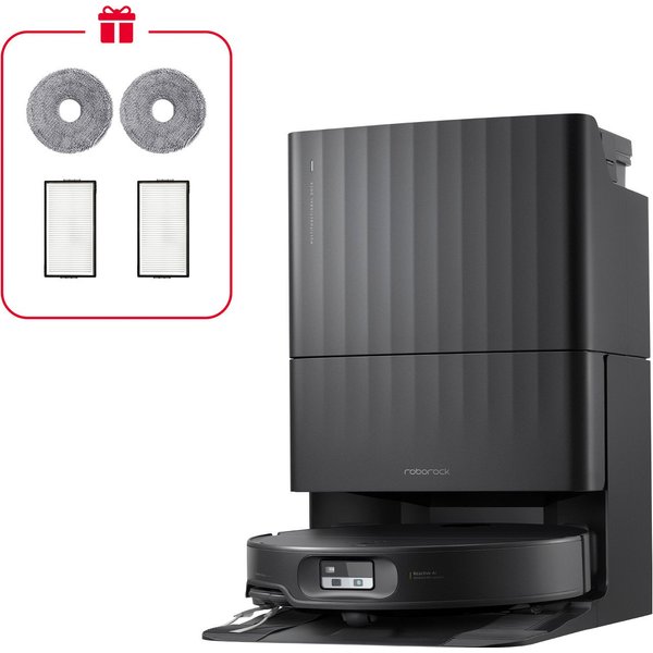 Roborock Saugroboter Qrevo Edge 2X, 60 W, mit Beutel, 25.000 Pa HyperForce-Saugkraft, Multifunktionsstation