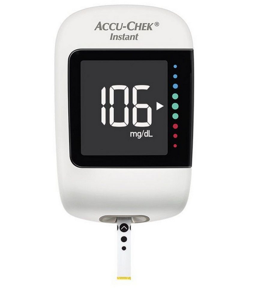 Roche Blutzuckermessgerät Accu-Chek Instant, inkl. Starterset, Hypo- und Hyperglykämie-Warnung, Diabetesüberwachung, intuitive Farbskala auf dem Display – Bild 5 von 5