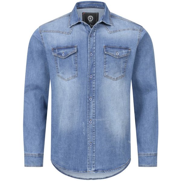Rock Creek Jeanshemd Herren Jeans Hemd Regular Fit H-419