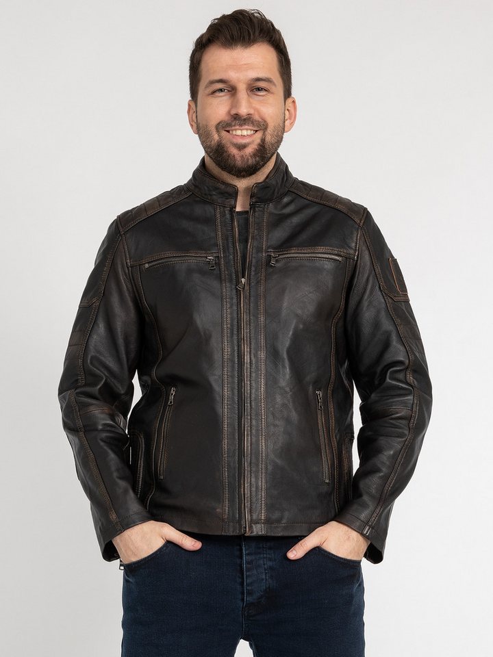 Rock Creek Lederjacke Herren Lederjacke H-383 – Bild 5 von 5