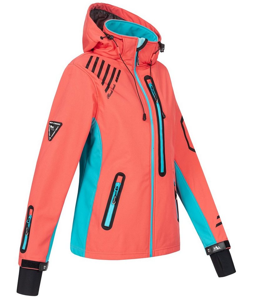 Rock Creek Softshelljacke Damen Softshelljacke Wanderjacke D-402 – Bild 2 von 5