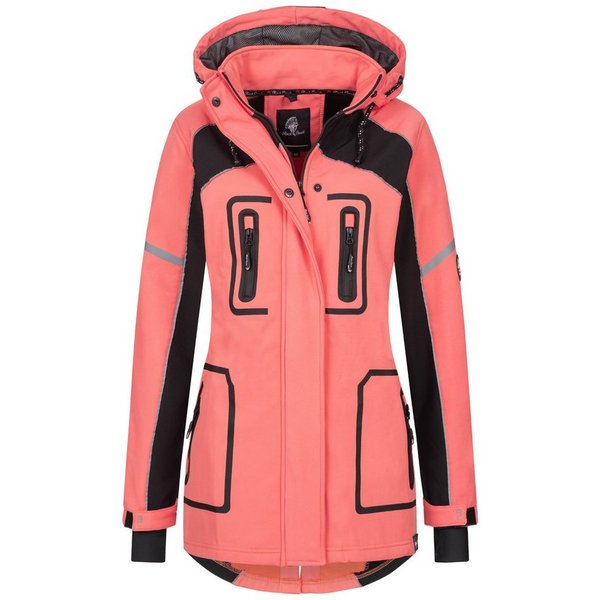 Rock Creek Softshelljacke Damen Softshellmantel Wanderjacke D-497