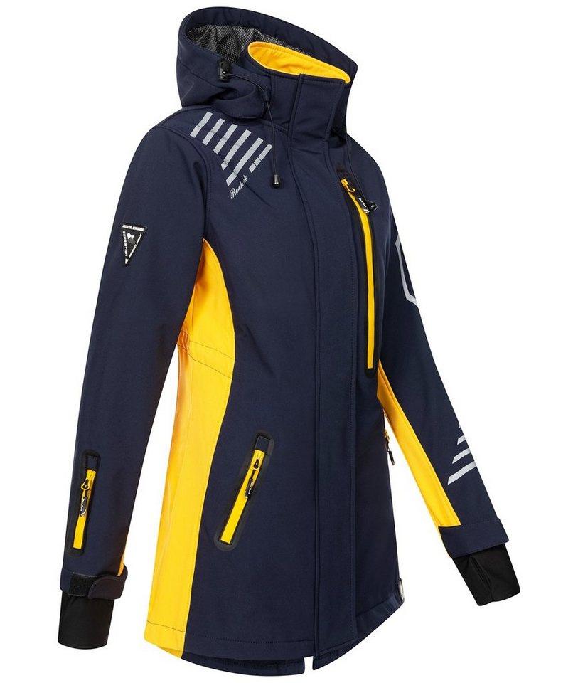 Rock Creek Softshelljacke Damen Softshellmantel Wanderjacke D-491 – Bild 2 von 3