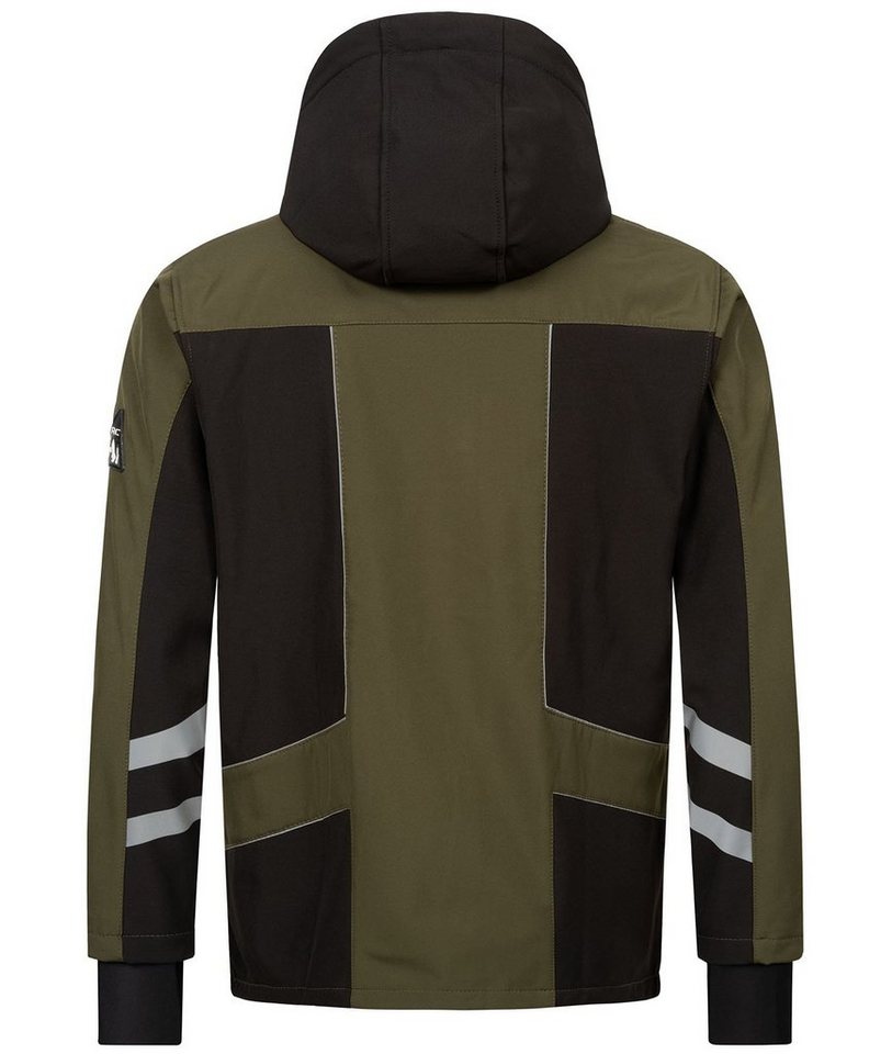 Rock Creek Softshelljacke Herren Softshelljacke Wanderjacke H-287 auch in Großen Größen erhältlich, mit Kapuze, mit Stehkragen – Bild 3 von 3