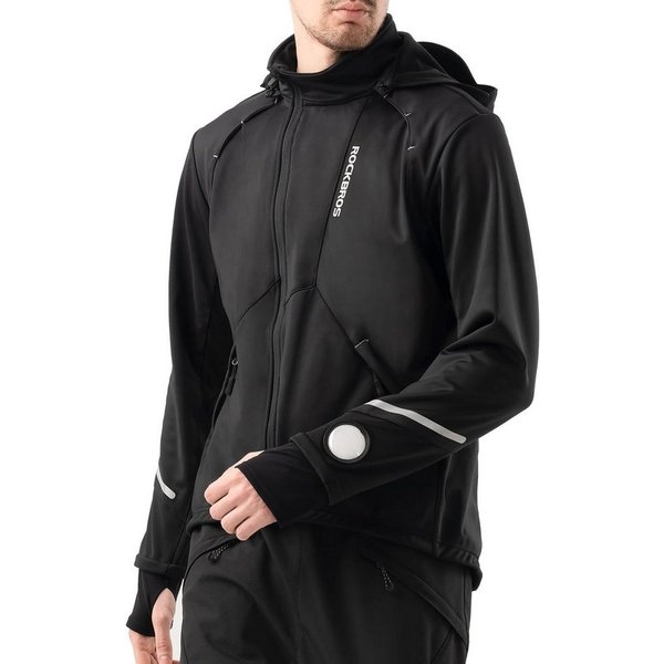 ROCKBROS Fahrradjacke Herren Softshell Radjacke winddicht wasserdicht atmungsaktiv