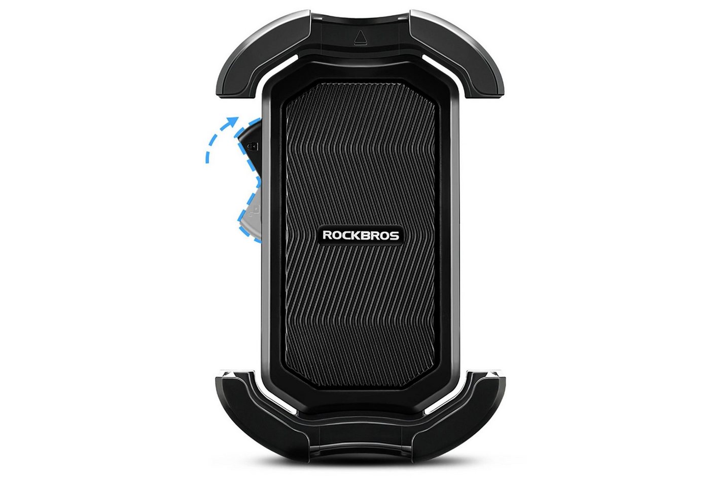 ROCKBROS Handy-Halterung Universal Lenker 2 Haltepunkte, (bis 6,8 Zoll, Smartphone Lenker Fahrrad Halterung Handy Halter für Motorrad) – Bild 4 von 5