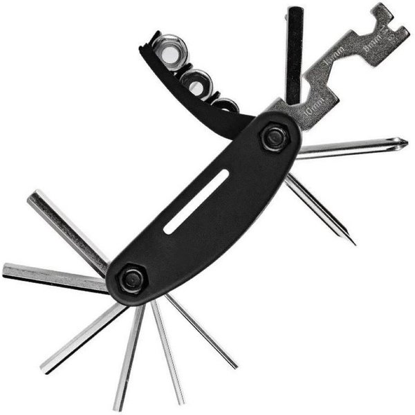 ROCKBROS Multitool GJ1601, (Einzelgerät, 1x Multitool), 16 Funktionen in 1 Tool, kompakt & robust