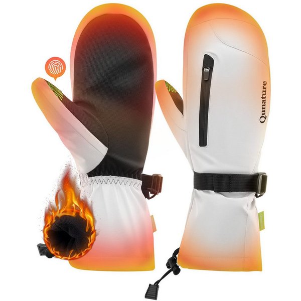 ROCKBROS Skihandschuhe Wärmend, Winddicht, Wasserdicht, Vollfinger Handschuhe mit Touchscreen Touch screen function
