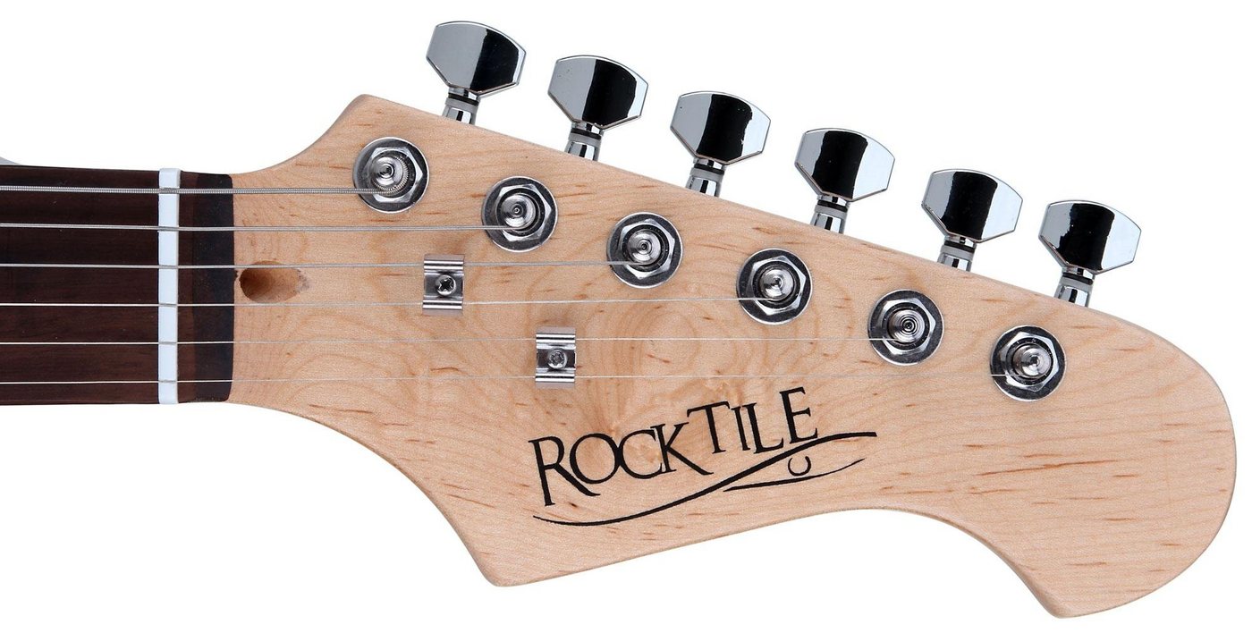 Rocktile E-Gitarre Banger's Pack elektrische Gitarre Komplettset, Banger's Set, inkl. Verstärker, Tasche, Kabel, Gurt, Schule, inkl. Verstärker, Tasche, Kabel,  – Bild 3 von 5