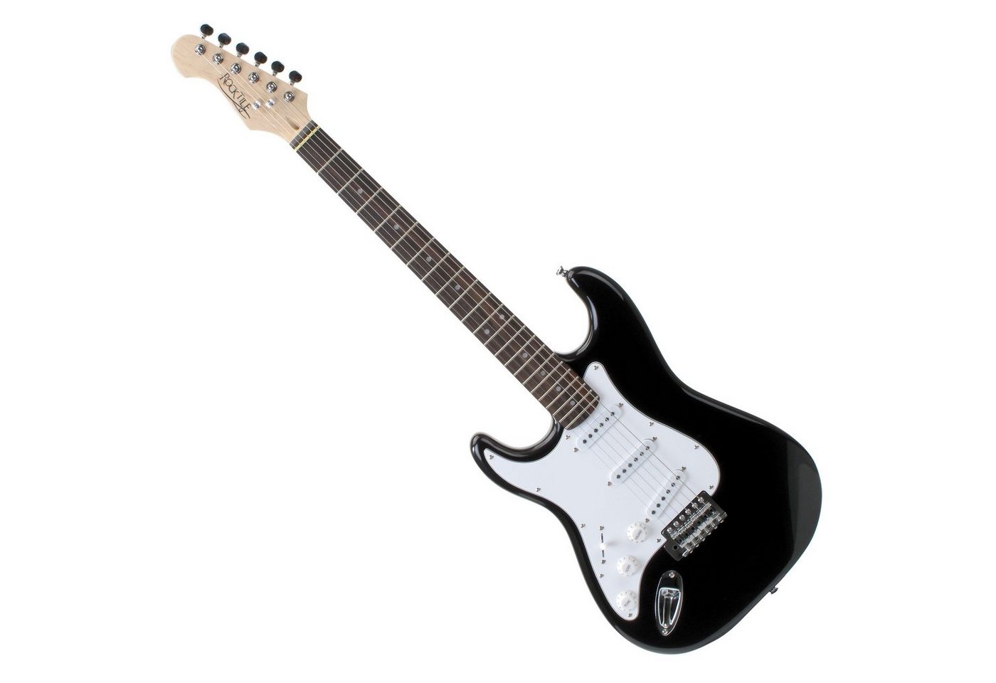 Rocktile E-Gitarre Pro ST3-L linkshänder elektrische Gitarre, ST-Sytle, Spar-Set, inkl. Verstärker, Gitarrenständer, Schule, Stimmgerät und Gurt – Bild 2 von 5