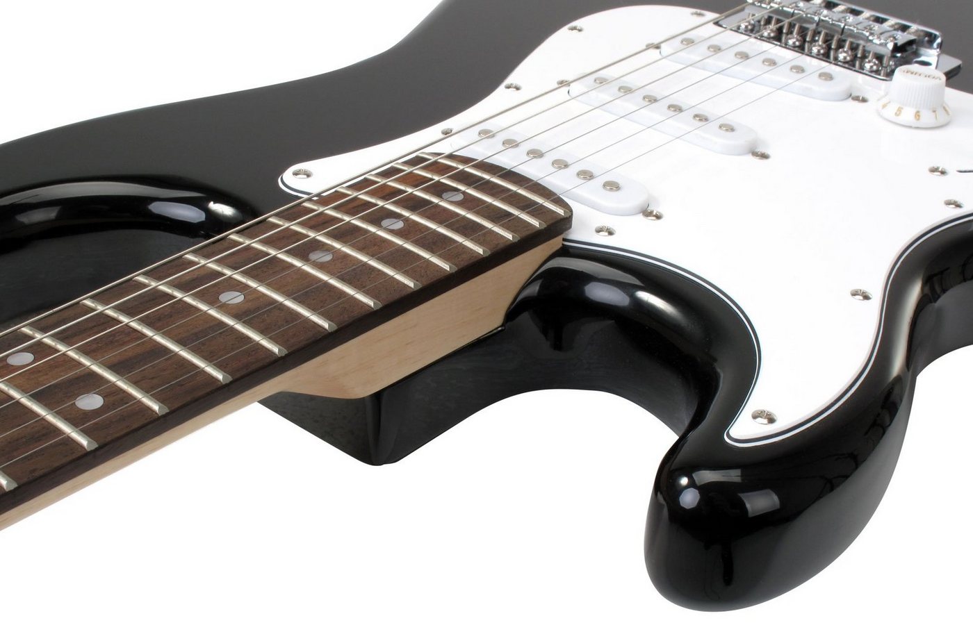 Rocktile E-Gitarre Pro ST3-L linkshänder elektrische Gitarre, ST-Sytle, Spar-Set, inkl. Verstärker, Gitarrenständer, Schule, Stimmgerät und Gurt – Bild 3 von 5
