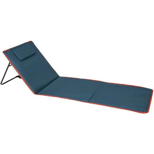 Rocktrail Campingliege Faltbare Campingmatte mit Rückenlehne ca. 161 x 53 x 2,5 cm (Matte mit Tragetasche, Campingmatte inklusive Tragetasche) Zusammenfaltbar m