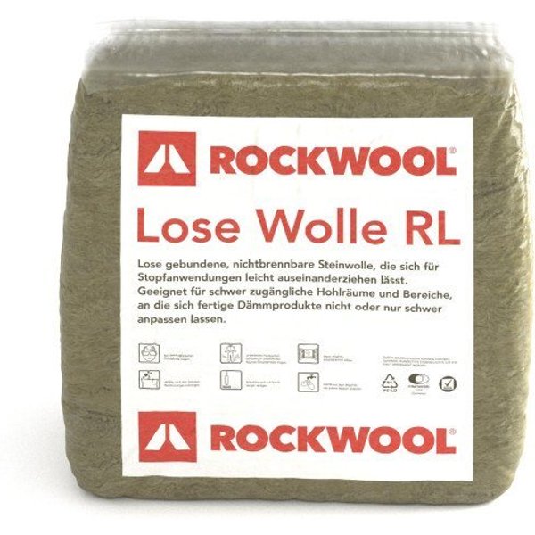 Rockwool Mineral Steinwolle Rockwool lose Steinwolle 30 l