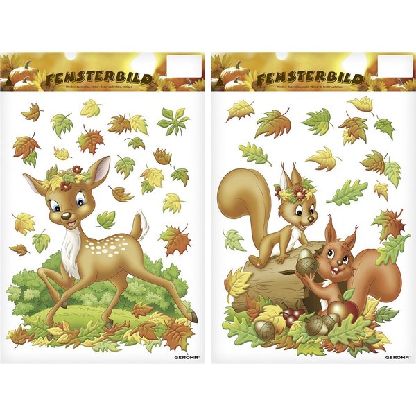 Rodermund Fensterbild Fensterbild Herbst 21 x 32 cm