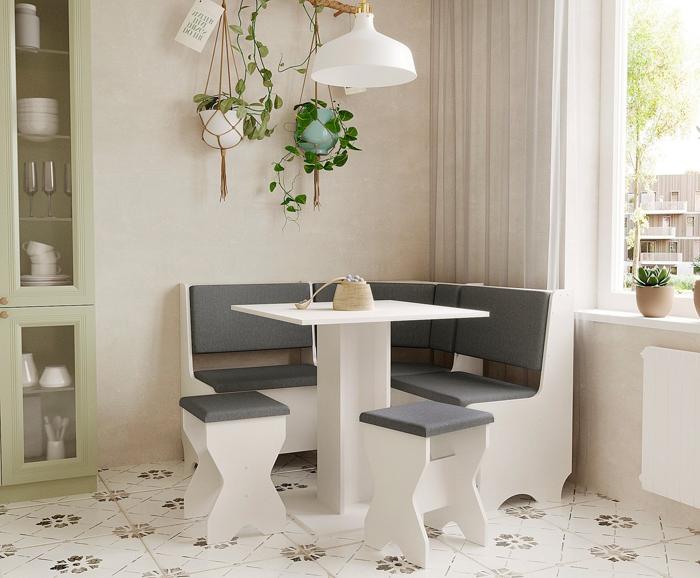 Rodnik Eckbankgruppe klein Ecuador, (Set, 4-tlg), mit Staufächer, kompakt, platzsparend – Bild 2 von 5