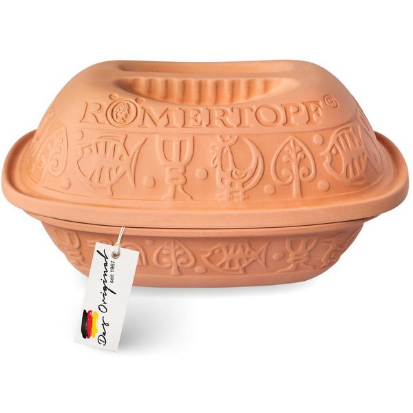 RÖMERTOPF Bräter KLASSIK Bräter, 1,5 Liter, Keramik, Terrakotta