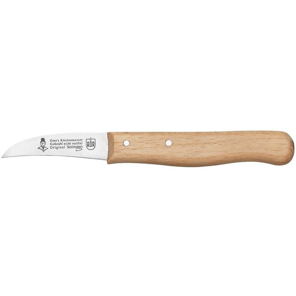 RÖR Schälmesser 10101, Omas Schälmesser mit Buchenholzgriff, das perfekte Besteck zu jedem Anlass - Made in Solingen