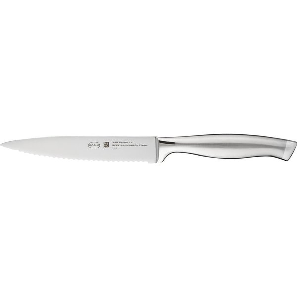 RÖSLE Allzweckmesser Basic Line, mit Wellenschliff, Obst und Gemüse, Klingenspezialstahl