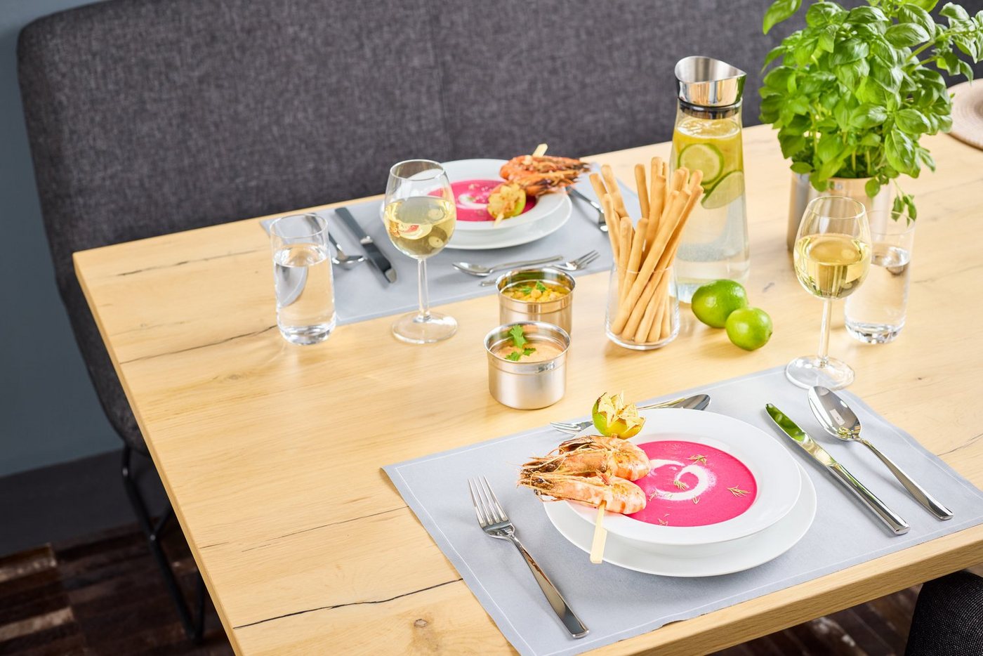 RÖSLE Besteck-Set ELEGANCE (60-tlg), 12 Personen, Edelstahl 18/10, spülmaschinengeeignet – Bild 2 von 5