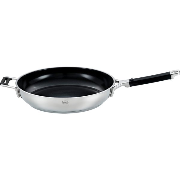 RÖSLE Bratpfanne SILENCE PRO CeraPlus, Edelstahl 18/10 (1-tlg), natürliche Quarzversiegelung ohne PTFE/PFAS, Induktion
