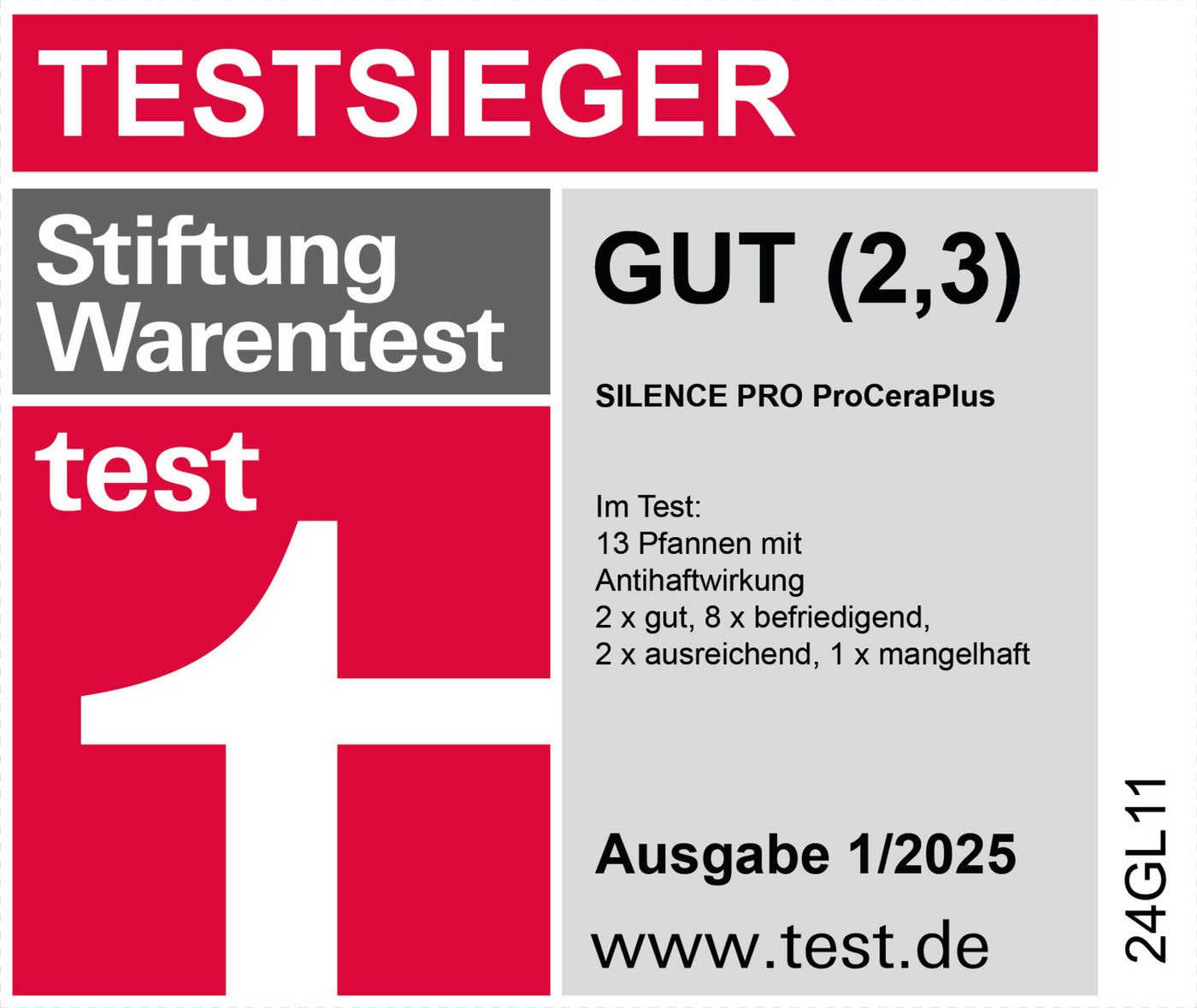 RÖSLE Bratpfanne SILENCE PRO CeraPlus, Edelstahl 18/10 (1-tlg), natürliche Quarzversiegelung ohne PTFE/PFAS, Induktion – Bild 3 von 3