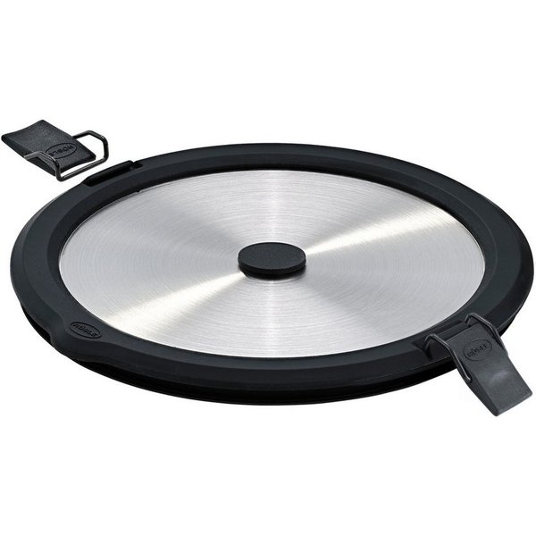 RÖSLE Deckel Edelstahldeckel FLEXX 2GO 1,4 L rund mit Clips, Deckel für 1,4 L Dose FLEXX 2GO