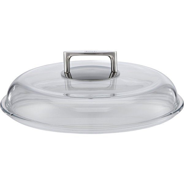 RÖSLE Deckel SILENCE, (1-tlg), Glas, Griff aus Edelstahl, für Bratpfannen, spülmaschinengeeignet