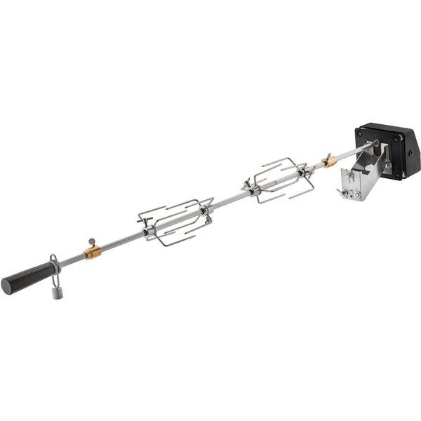 RÖSLE Drehspieß Premium, 25436, für BBQ-Stationen VIDERO G4/G6 und MAGNUM G4, Edelstahl