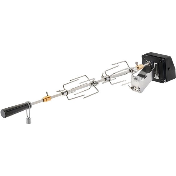 RÖSLE Drehspieß Premium, 25435, für BBQ-Stationen, Traglast 10 kg, Edelstahl 18/10