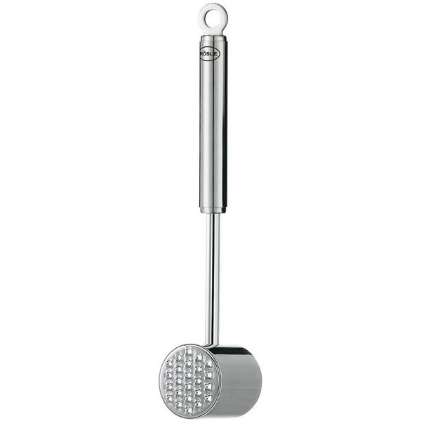 RÖSLE Fleischhammer, Hammer zum Klopfen von Fleisch, Edelstahl 18/10, spülmaschinengeeignet