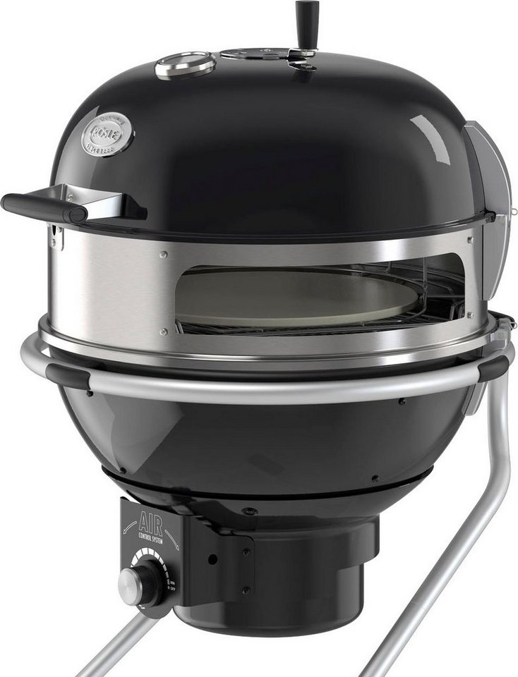 RÖSLE Grillerweiterung Gourmetring, für Kugelgrills Ø: 60 cm, 25047, Edelstahlring für Drehspieß und Zubereitung von Pizzas – Bild 3 von 5