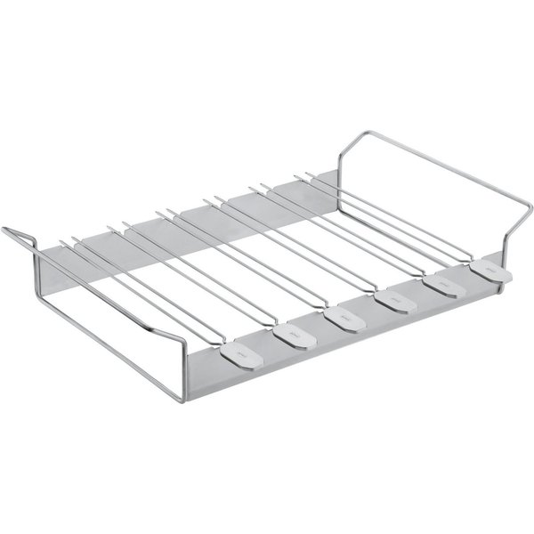 RÖSLE Grillspieß 25072 (6-St), Halter mit Grillspießen, für z.B. Schaschlik, Gemüse, aus Edelstahl