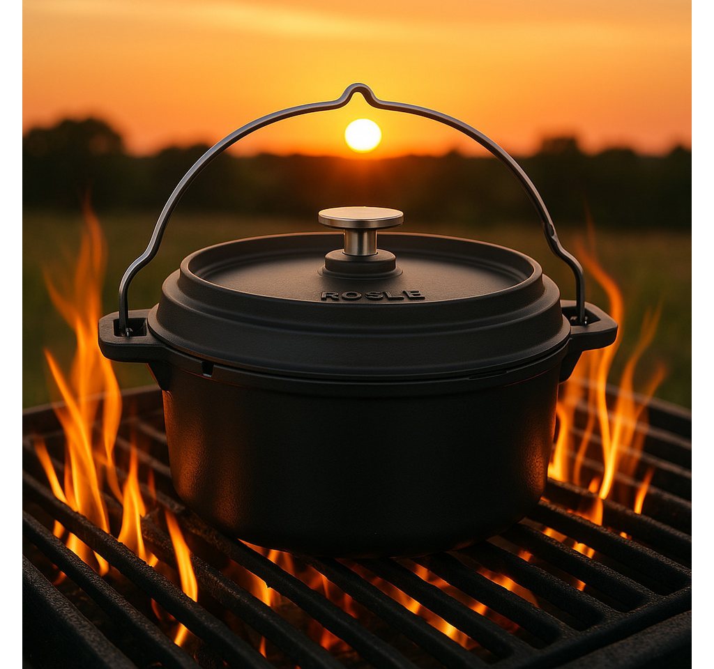 RÖSLE Grilltopf Dutch Oven, Gusseisen, Ø 28 cm – Bild 3 von 3