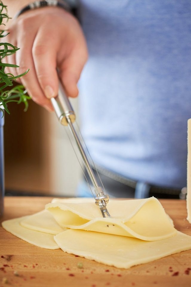 RÖSLE Käsemesser, Drahtschneider für Schnittkäse, Edelstahl 18/10 – Bild 4 von 4