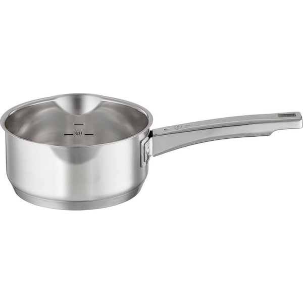 RÖSLE Kasserolle EXPERTISO, Edelstahl 18/10 (1-tlg), Universaltopf mit Innenskalierung, Ø 16 cm, Induktion