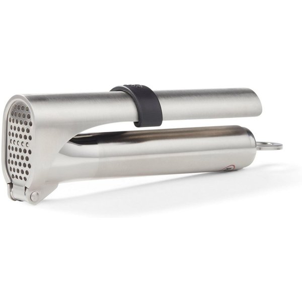 RÖSLE Knoblauchpresse Knoblauchpresse Edelstahl 15 cm, Edelstahl 18/10, Knoblauchpresse schmal 18 cm