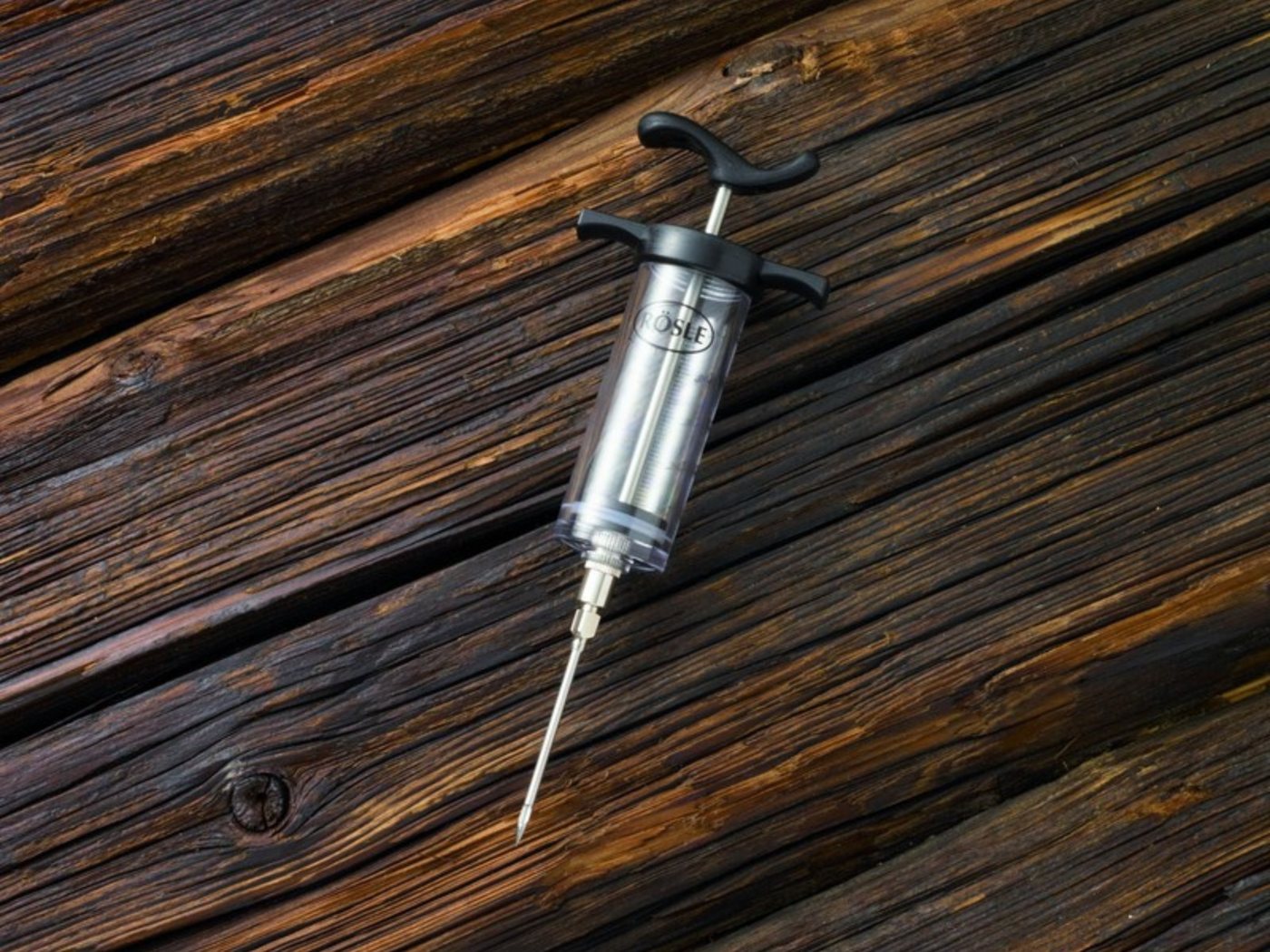 RÖSLE Marinierspritze 25058, Bratenspritze für 50 ml Fleischmarinade, Länge 22,5 cm – Bild 2 von 3