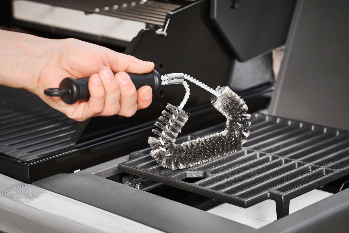 RÖSLE Reinigungsbürste GapX, 25399, Winkel-Reinigungsbürste für Grillroste, Edelstahl, PP Polypropylen – Bild 3 von 5