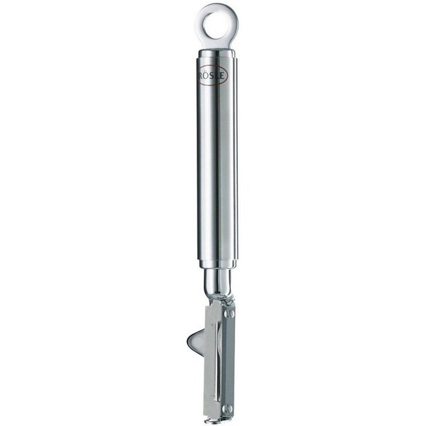 RÖSLE Sparschäler, (1-tlg), Pendelschäler für Linkshänder, Klinge auswechselbar, Edelstahl 18/10