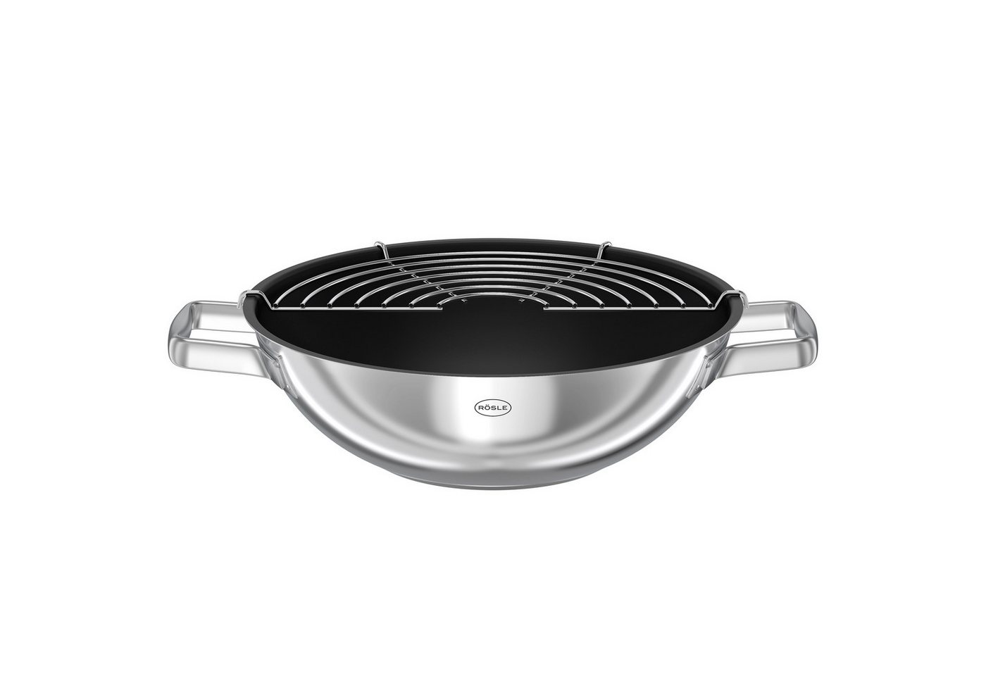 RÖSLE Wok MOMENTS Ø 28 cm m. Deckel ProPlex, Edelstahl 18/10 (1-tlg) – Bild 2 von 2