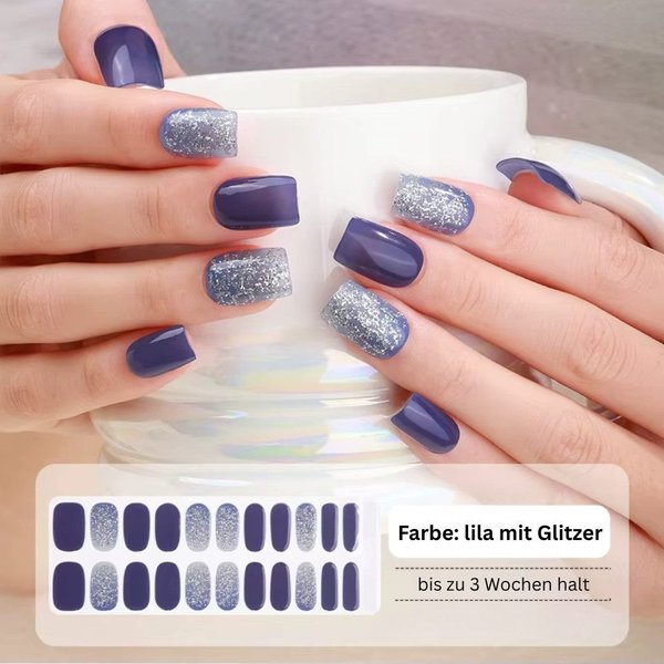 Rötting Design Kunstfingernägel zum Aufkleben 22 Stk Gel Nails Kunstnägel Nagelsticker Saloon-Qualität, Set 22-tlg., Gelnägel Set inkl. Manikürstäbchen & Nagelp