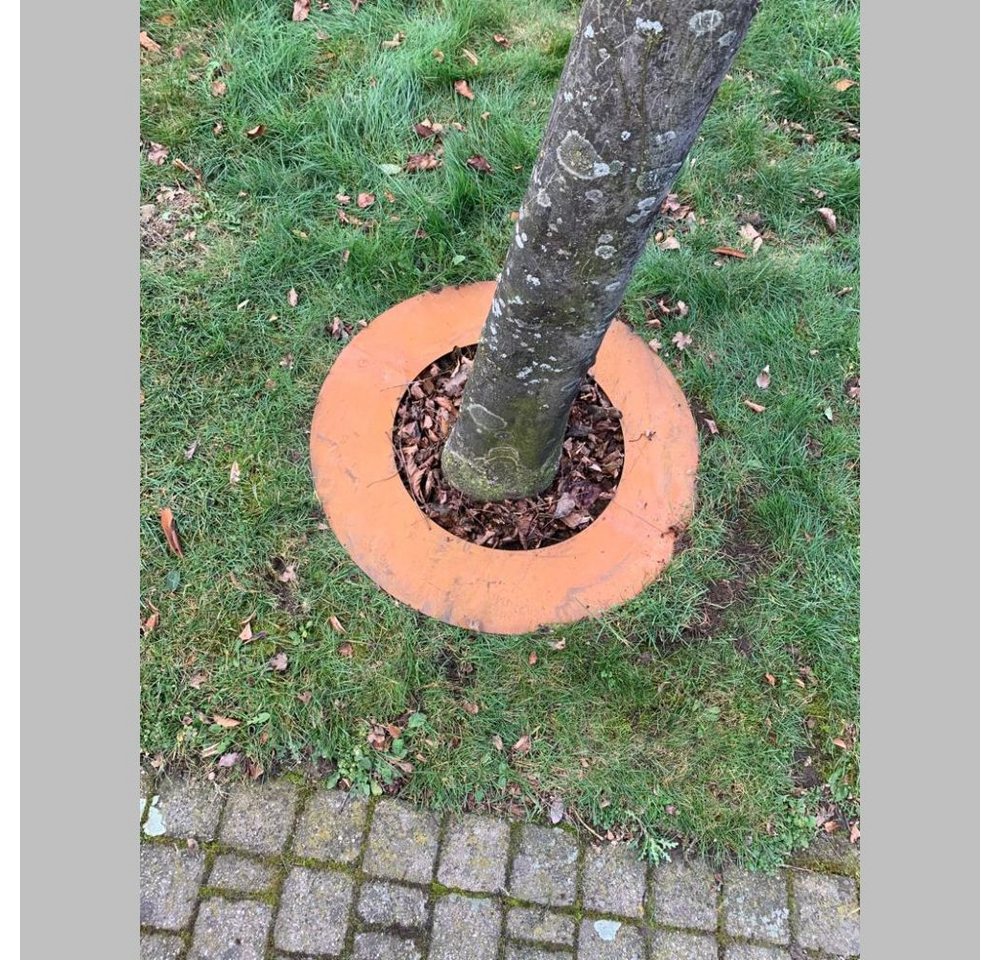 ROG-Gardenline Beetbegrenzung Baumring Baumschutzring - Cortenstahl (Edelrost), 50 cm Außendurchmesser, 30 cm Innendurchmesser – Bild 2 von 5