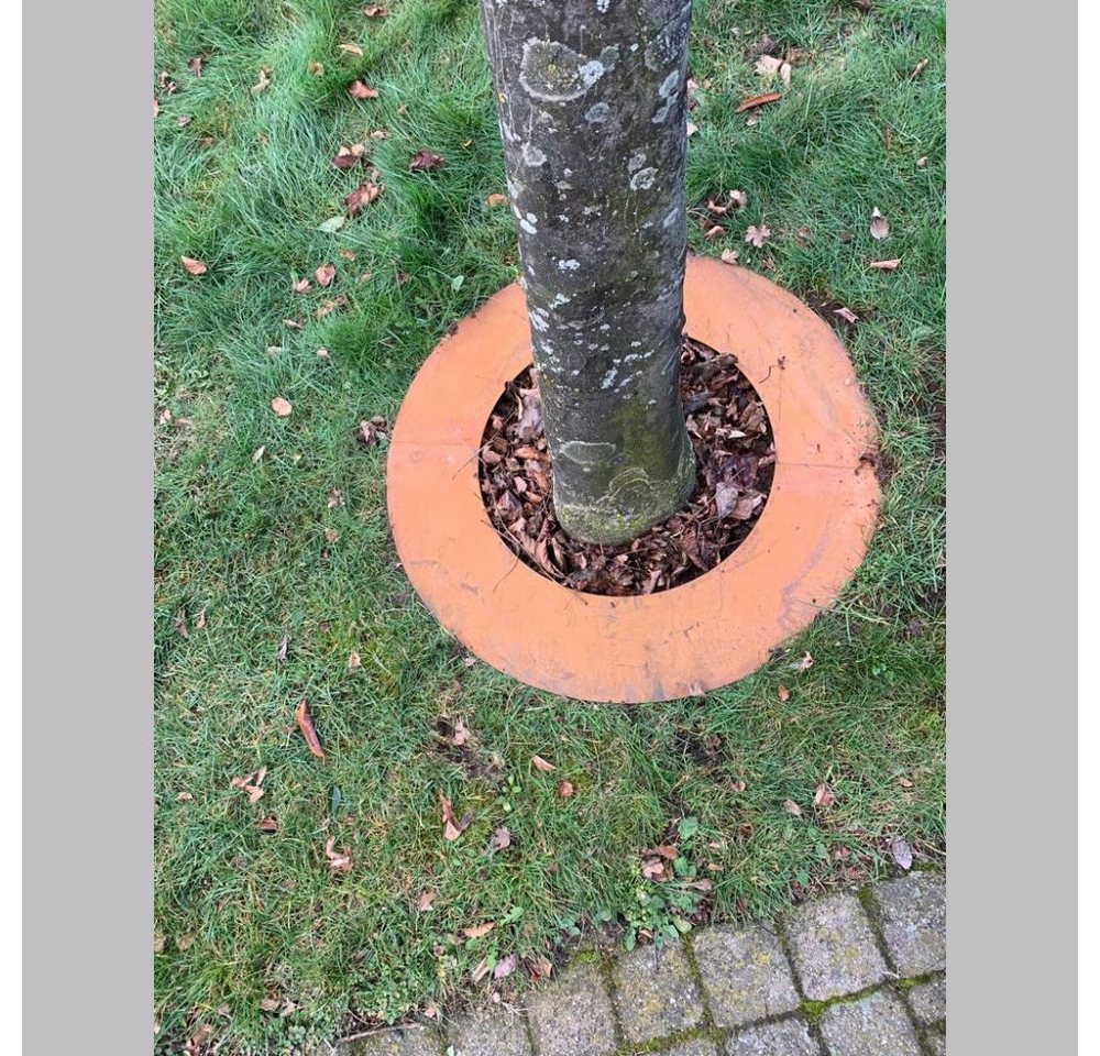 ROG-Gardenline Beetbegrenzung Baumring Baumschutzring - Cortenstahl (Edelrost), 50 cm Außendurchmesser, 30 cm Innendurchmesser – Bild 3 von 5