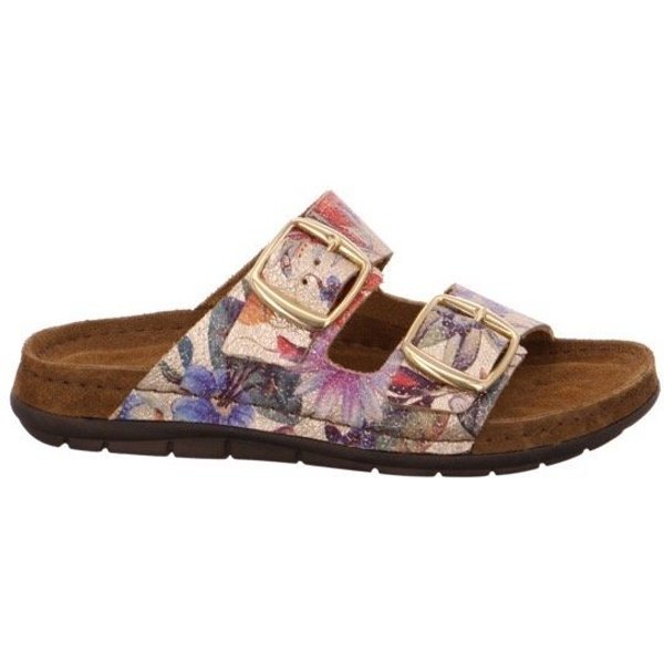 Rohde EASYS N°42 Pantolette Sommerschuh, Schlappen mit Softfußbett und Keilabsatz