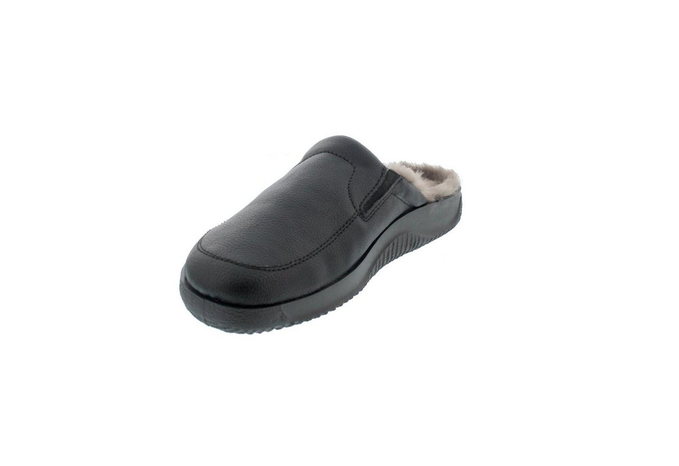 Rohde Rohde Soltau-H, Hausschuh, Nappalino geprägt, schwarz, Warmfutter, Wei Pantoffel – Bild 4 von 5