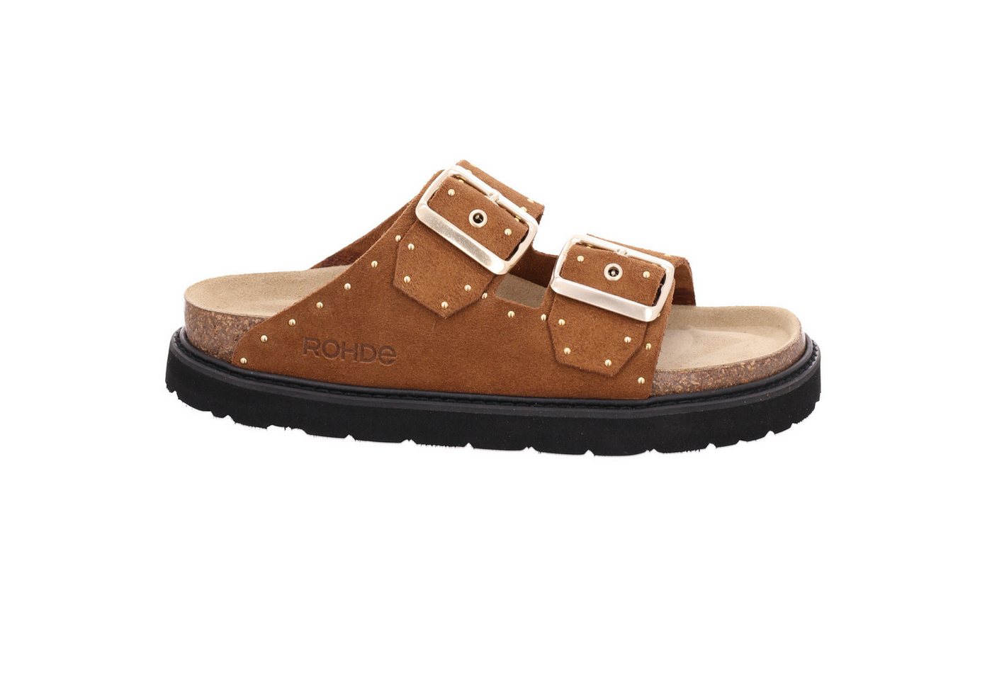 Rohde TROPEA Pantolette Sommerschuh, Strandschuh mit Plateau und Nieten – Bild 2 von 4