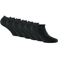 ROHNER Rohner Basic Unisex Sneaker Socken, 6er Pack - Invisible Sneakers, Größe 35-38 (2.5-5 UK) in Schwarz